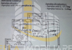 Bratianu, Constanta, Constanta, Romania, 1 Bedroom Bedrooms, 2 Rooms Rooms,1 BathroomBathrooms,Apartament 2 camere,De vanzare,2440